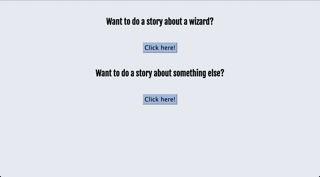 Screenshot of MadLibs game by Frank Maher